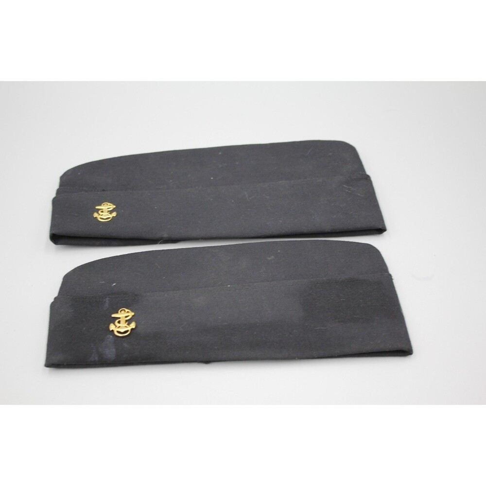 QTY:2 Defense Logistics Agency Quarterdeck Unisex Garr Cap Hat w/Pin 6 3/4", 7"